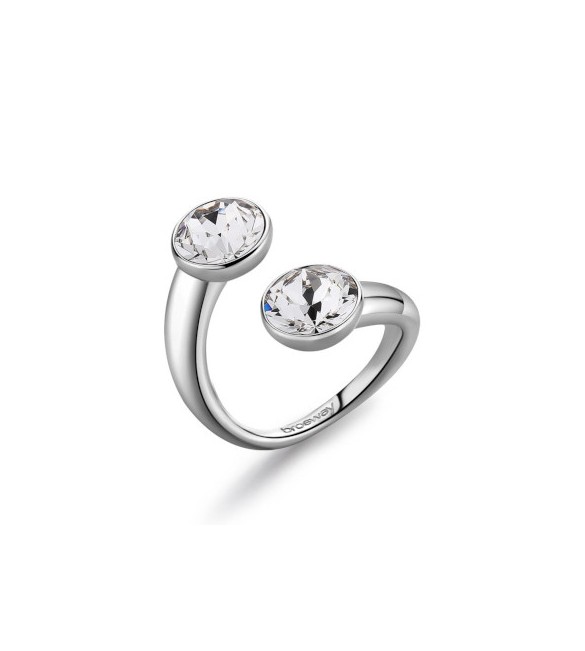 Anello Contrarie Donna Gioielli Brosway Affinity in acciaio con cristalli crystal bff176c