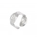 Anello Donna Gioielli Boccadamo Cleo in bronzo rodiato a fascia con superficie traforata xan096