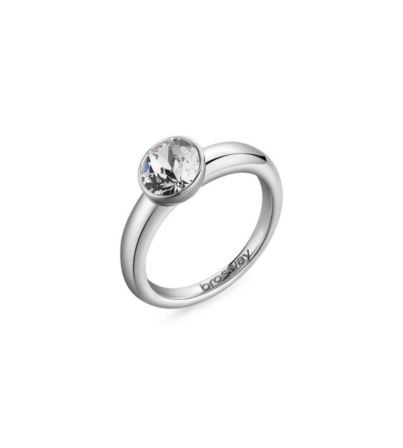 Anello Donna Gioielli Brosway Affinity in acciaio con cristalli crystal bff172b