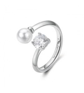 Anello Donna Gioielli Brosway Affinity in acciaio con zirconi bff190a