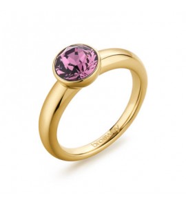 Anello Donna Gioielli Brosway Affinity in acciaio pvd oro con cristalli iris bff173c