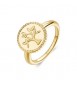 Anello donna gioielli Brosway Chakra in acciaio dorato con Albero della Vita bhkr002a