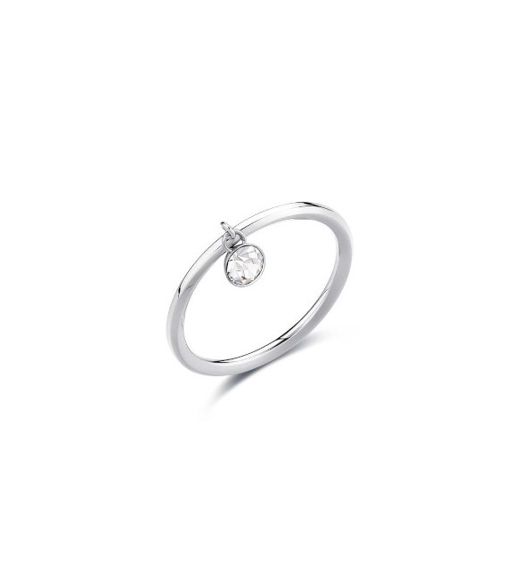 Anello Donna Gioielli Brosway Symphonia in acciaio e cristallo crystal bym143b