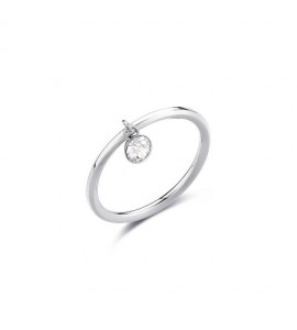 Anello Donna Gioielli Brosway Symphonia in acciaio e cristallo crystal bym143d