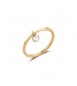 Anello Donna Gioielli Brosway Symphonia in acciaio pvd oro e cristallo crystal bym144d