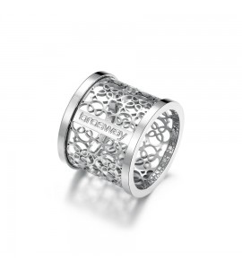 Anello Donna Gioielli Brosway Tailor in acciaio 316L e traforo misura 18 bil31d