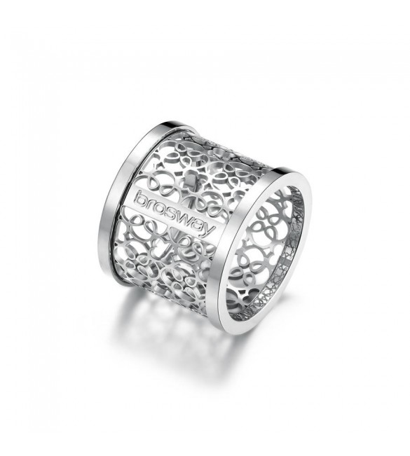 Anello Donna Gioielli Brosway Tailor in acciaio 316L e traforo misura 18 bil31d