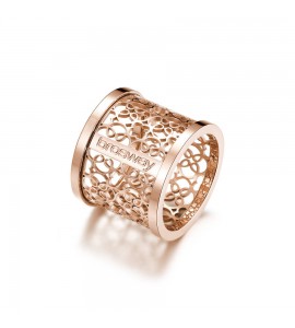 Anello Donna Gioielli Brosway Tailor in acciaio 316L pvd Oro Rosa e traforo misura 20 bil32e