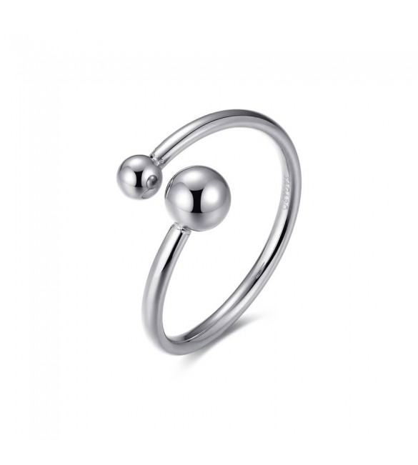 Anello Donna Gioielli Sagapò Click in acciaio 316L con Sfere sck144