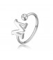 Anello Donna Gioielli Sagapò Click in acciaio con iniziale M sck184