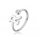 Anello Donna Gioielli Sagapò Click in acciaio con iniziale R sck188