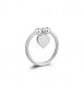Anello Donna Gioielli Sagapò Feelings rigido in acciaio con cuore sfe31