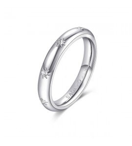 Anello Donna Gioielli Sagapò For Love in acciaio 316L e cristalli crystal sfv39c