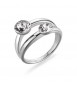 Anello Doppio Donna Gioielli Brosway Affinity in acciaio con cristalli crystal bff174c