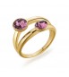 Anello Doppio Donna Gioielli Brosway Affinity in acciaio pvd oro con cristalli iris bff175c