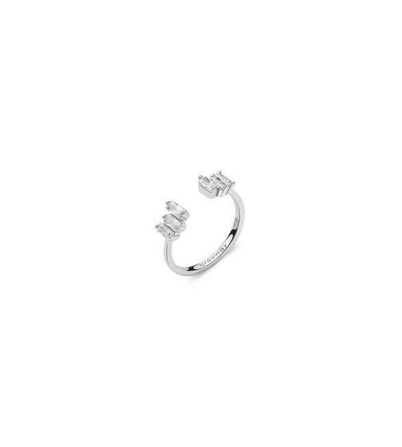 Anello Gioielli Fancy by Brosway in argento zirconi baguette bianco misura 12 fiw17b