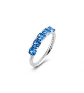 Anello Gioielli Fancy by Brosway in argento zirconi cushion blu misura 14 ffb14c