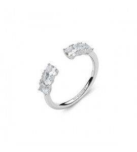 Anello Gioielli Fancy by Brosway in argento zirconi ovale bianco misura 16 fiw18c