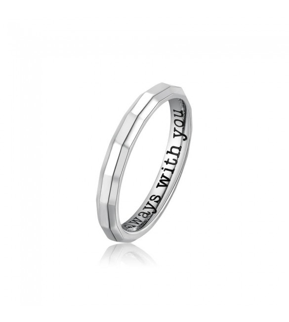 Anello Unisex Gioielli Brosway WithYou in acciaio misura 23 bwya03g