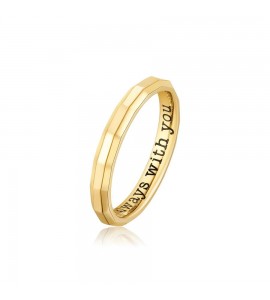 Anello Unisex Gioielli Brosway WithYou in acciaio pvd oro misura 18 bwya04e