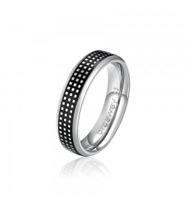 Anello Uomo Gioielli Brosway Bullet Acciaio e smalto misura 21 bul35b