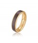 Anello Uomo Gioielli Brosway Bullet Acciaio pvd oro e smalto misura 19 bul36a