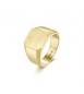 Anello Uomo Gioielli Brosway Ink in acciaio 316L pvd oro a sigillo bik32b