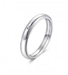 Anello Uomo Gioielli Sagapò For Love in acciaio 316L e cristallo black diamond sfv40c