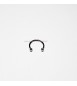 Body Piercing Helix Lobo Orecchio Circular Barbell Sfere Acciaio nero 14