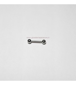 Body Piercing Lobo Orecchio Viso Barbell Sfere Acciaio 18