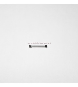 Body Piercing Lobo Orecchio Viso Barbell Sfere Acciaio 19