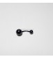 Body Piercing Orecchio Viso Curved Barbell Sfera Titanio nero 22