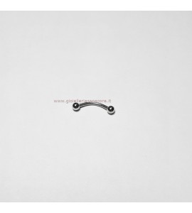Body Piercing Orecchio Viso Curved Barbell Sfere Acciaio 15