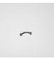 Body Piercing Orecchio Viso Curved Barbell Sfere Acciaio nero 15