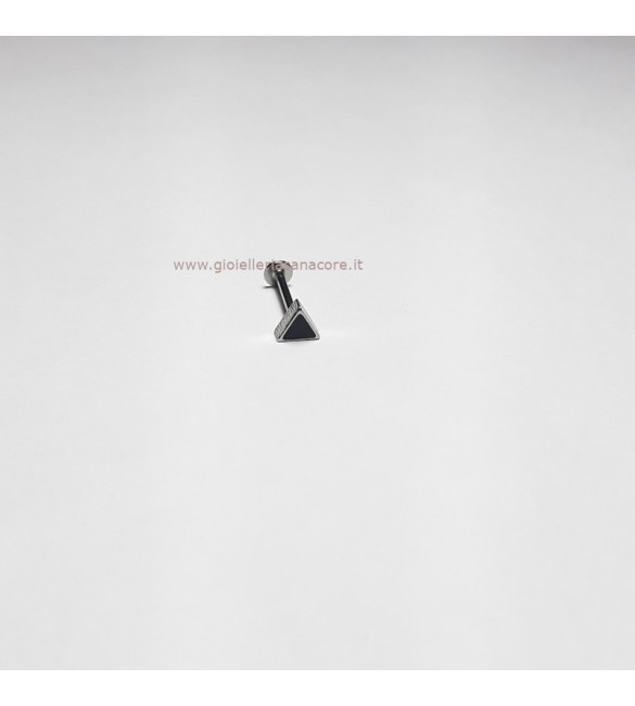 Body Piercing Trago Helix Orecchio Labret Triangolo Acciaio 13