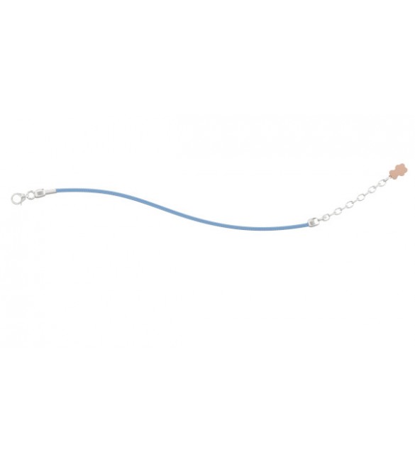 Bracciale Bambino Bambina Gioielli Nanan Bijou cordino azzurro nome II nan0276
