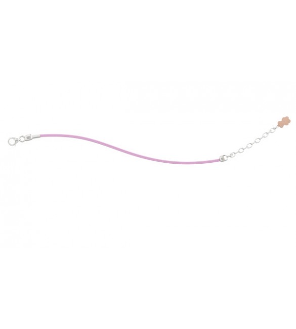 Bracciale Bambino Bambina Gioielli Nanan Bijou cordino rosa nome II nan0275