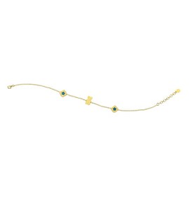 Bracciale Bambino Bambina Gioielli Nanan Bijou oro Stelle Azzurro ngld0027