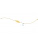 Bracciale Bambino Bambina Gioielli Nanan Bijou Targhetta oro Orsetto Azzurro ngld0049