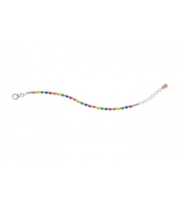 Bracciale Bimba Gioielli Nanan Bijou palline multicolore nan0303