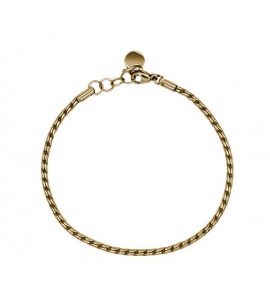 Bracciale Brosway base per Charm Très Jolie in acciaio 316L e pvd oro mm 180 bbr52