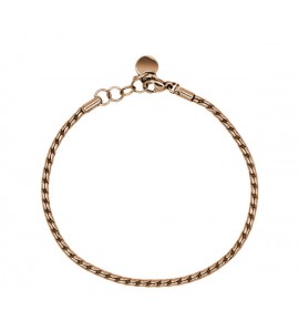 Bracciale Brosway base per Charm Très Jolie in acciaio 316L e pvd oro rosa mm 180 bbr54