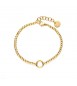 Bracciale Brosway base per Charm Très Jolie in acciaio 316L pvd oro Sfere bbr64