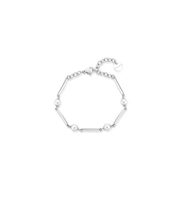 Bracciale Donna Gioielli Brosway Affinity in acciaio con perle bff164