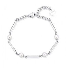 Bracciale Donna Gioielli Brosway Affinity in acciaio con perle bff164