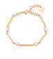 Bracciale Donna Gioielli Brosway Affinity in acciaio pvd oro con perle bff165
