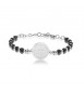 Bracciale Donna Gioielli Brosway Chakra in acciaio 316L con Angelo Custode e sfere in onice bhk220