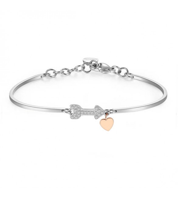 Bracciale Donna Gioielli Brosway Chakra in acciaio 316L con freccia e cristalli crystal bhk356
