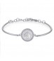 Bracciale Donna Gioielli Brosway Chakra in acciaio 316L con incisione Unicorno e cristalli bianchi bhk249