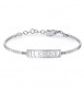 Bracciale Donna Gioielli Brosway Chakra in acciaio 316L con scritta Rebel bhk263